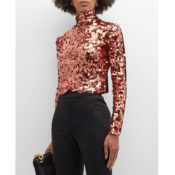 SMYTHE REVOLVE SEQUIN CROP TOP - Picture 14 of 15